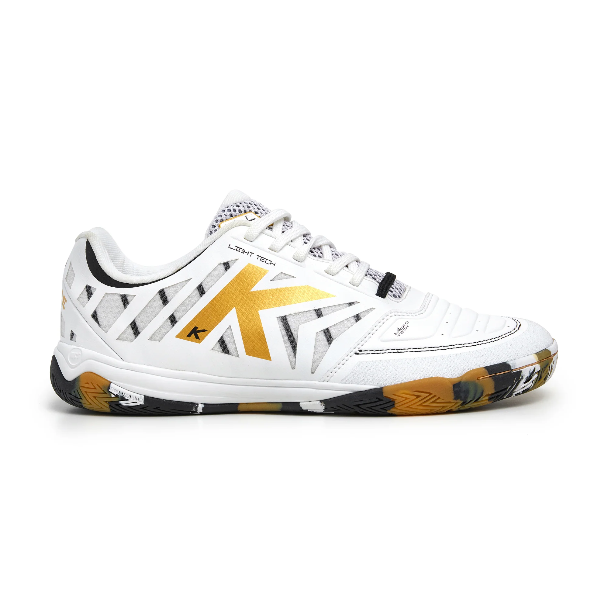 ZAPATILLAS DE FÚTBOL SALA ALL IN SPECIAL PLAYER BLANCO Y ORO Y NEGRO