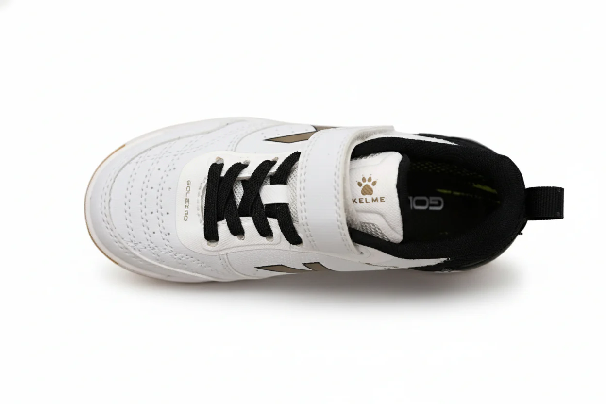 ZAPATILLAS DE FÚTBOL SALA DE NIÑO GOLEIRO ELASTIC INDOOR BLANCO-NEGRO - Image 3