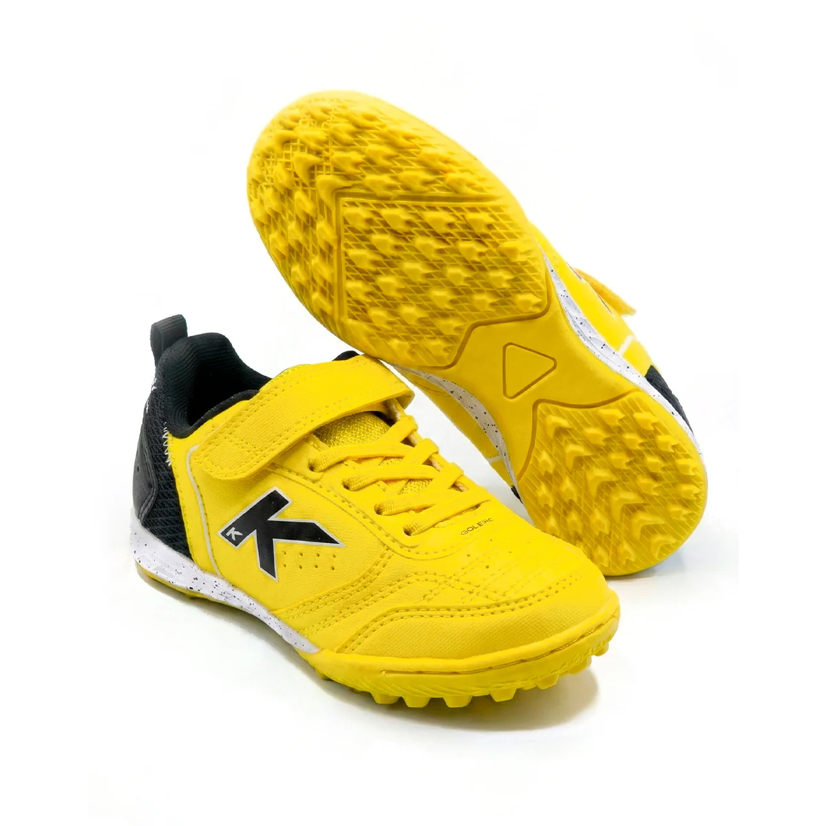 ZAPATILLAS DE NIÑO GOLEIRO TURF ELASTIC AMARILLO Y NEGRO - Image 2
