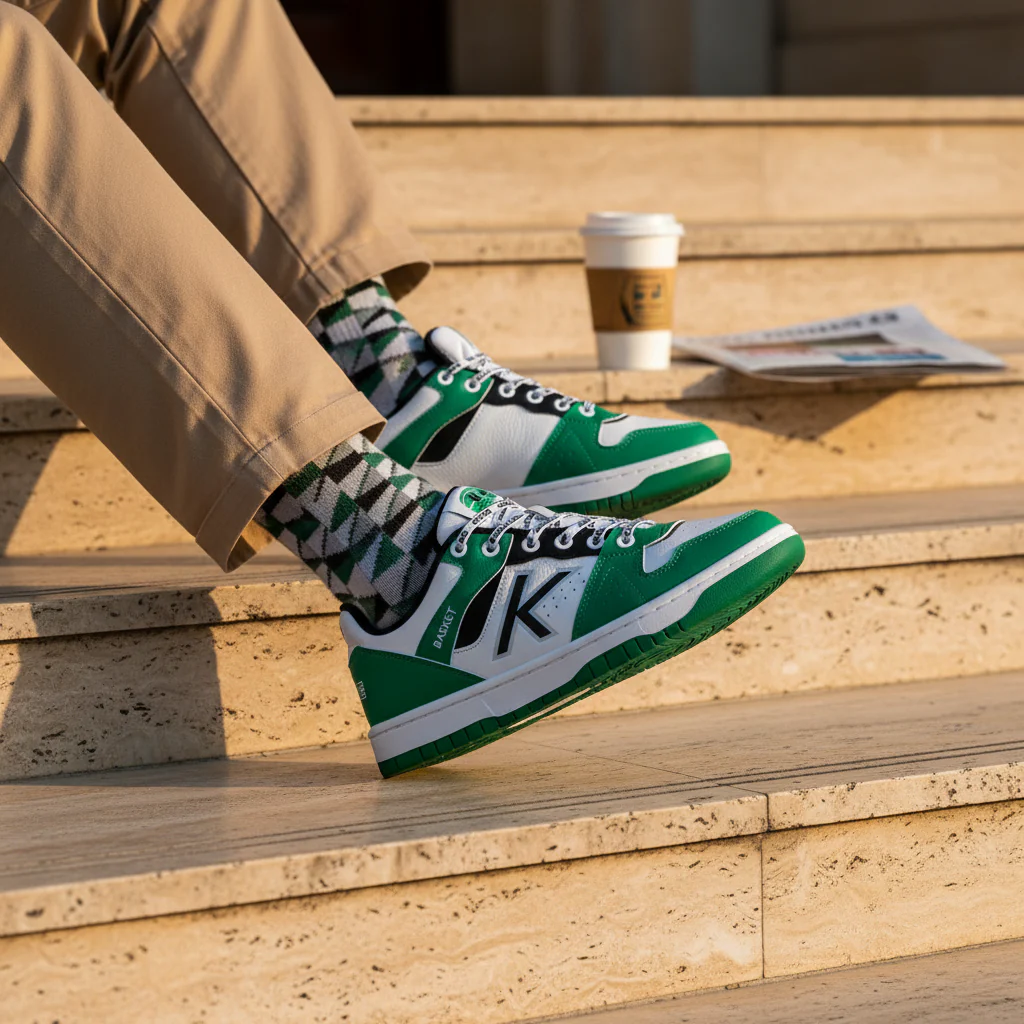 ZAPATILLAS CASUAL RETROBASKET 2.0 VERDE - Image 5