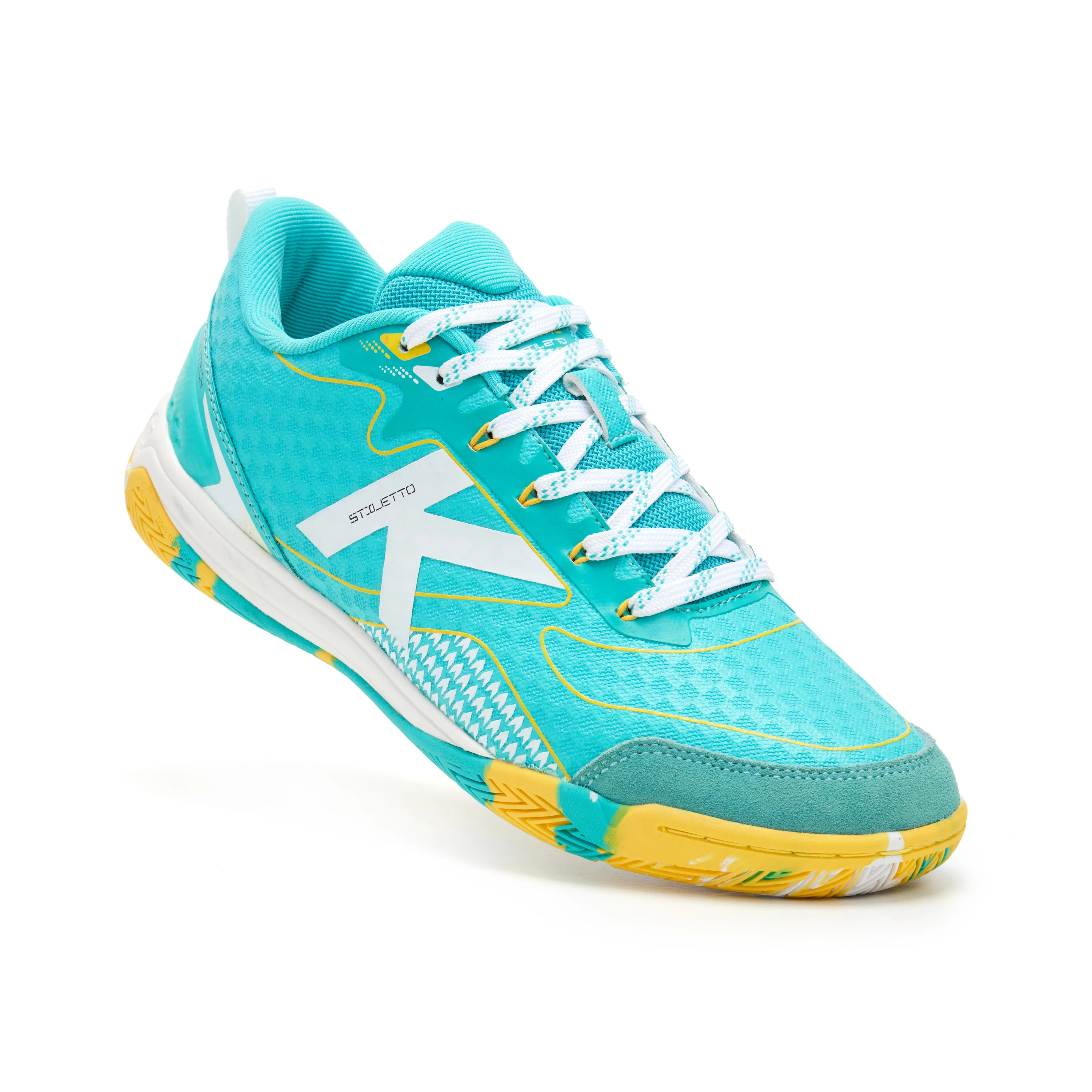 ZAPATILLA DE FÚTBOL SALA STILETTO TURQUESA - Image 2
